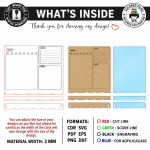 Acrylic Wall Planner Laser Cut Bundle, Dry Erase Calendar SVG, Family Command Center CNC Template, DXF PDF EPS - Image 4