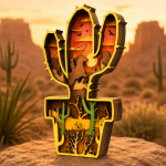 Cactus SVG 3D Layered Mandala, Desert Succulent Laser Cut File - Image 3