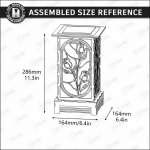 Stained Glass Floor Lamp Laser Cut Bundle, Decorative Lamp SVG, Wooden Floor Light CNC Template, DXF PDF EPS Files - Image 16