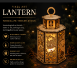 3x Animal Lantern Owl-Lion-Bear - Image 2