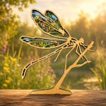 Dragonfly SVG, 3D Layered Mandala, Insect Cut File, Glowforge Laser Art - Image 2
