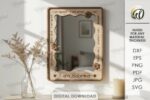 Affirmation Mirrors Laser Cut Bundle SVG | Positive Quotes Mirror Frames CNC Files | Glowforge xTool Cricut Templates - Image 11
