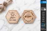 Baby Tooth Box Organizer Laser Cut Set, Tooth Fairy Keepsake Box SVG, Kids Memory Box CNC Template, DXF PDF EPS - Image 10