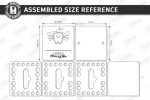 Baby Tooth Box Organizer Laser Cut Set, Tooth Fairy Keepsake Box SVG, Kids Memory Box CNC Template, DXF PDF EPS - Image 4