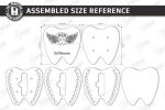 Baby Tooth Box Organizer Laser Cut Set, Tooth Fairy Keepsake Box SVG, Kids Memory Box CNC Template, DXF PDF EPS - Image 6