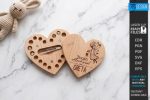 Baby Tooth Box Organizer Laser Cut Set, Tooth Fairy Keepsake Box SVG, Kids Memory Box CNC Template, DXF PDF EPS - Image 8