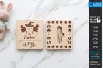 Baby Tooth Box Organizer Laser Cut Set, Tooth Fairy Keepsake Box SVG, Kids Memory Box CNC Template, DXF PDF EPS - Image 9