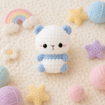 No Sew Crochet Panda Pattern PDF, Cute Amigurumi Panda Cub Tutorial, Kawaii Chunky Plushie, Nursery Decor Gift Digital Download - Image 4