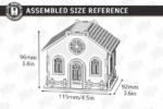Candle House Laser Cut Bundle SVG | Wooden Lantern House CNC Files | Glowforge xTool Cricut Templates - Image 10