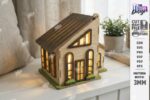 Candle House Laser Cut Bundle SVG | Wooden Lantern House CNC Files | Glowforge xTool Cricut Templates - Image 16