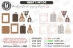 Candle House Laser Cut Bundle SVG | Wooden Lantern House CNC Files | Glowforge xTool Cricut Templates - Image 7