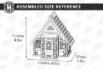 Candle House Laser Cut Bundle SVG | Wooden Lantern House CNC Files | Glowforge xTool Cricut Templates - Image 9