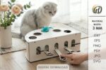 Cat Toy Boxes Laser Cut Bundle SVG | Interactive Cat Puzzle Toy CNC Files | Glowforge xTool Cricut Templates - Image 13