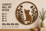 Cat Wall Art Bundle SVG | 6 Cat Wooden Wall Decor Designs | Laser Cut Files | Cat Lover Gift | CNC DXF EPS PNG AI Digital Download - Image 3