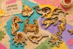 Ocean Animals Mega Bundle 14 Designs SVG | 3D Multilayer Wood Laser Cut Files | Sea Life Wall Art | Glowforge Xtool CNC