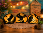 9x Eagle Lantern Bundle SVG, 3D Wildlife Light Box Laser Cut File, Tealight Candle Holder Glowforge Xtool Cricut Download - Image 4