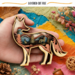 Kit Animals Laser Cut Bundle | 10 Layered SVG Files for Glowforge | 3D Wood Animal Wall Art Templates - Image 6