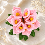 Camellia Flower Pot Crochet Pattern PDF, Amigurumi Flower Pot Pattern, Cute Crochet Plant Tutorial, Floral Home Decor - Image 4