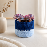 Crochet Succulent Pot Pattern PDF, Plant Basket Crochet Pattern, Handmade Planter Cover, Cute Home Decor, Digital Download - Image 4