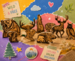 Wild Forest Life SVG Bundle | 10 Layered Animal Laser Cut Files | 3D Wood Art Templates for Glowforge