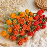 Crochet Flower Basket PDF Pattern, Yellow Rose Bouquet Crochet Pattern, Daisy Flower Arrangement, Crochet Home Decor Gift - Image 7