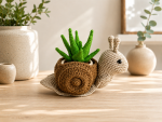 Crochet Snail Planter Pattern PDF, Amigurumi Plant Pot Cover, Succulent Holder Crochet Pattern, Digital Download - Image 2