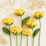 Crochet Flower Basket PDF Pattern, Yellow Rose Bouquet Crochet Pattern, Daisy Flower Arrangement, Crochet Home Decor Gift - Image 5
