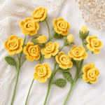 Crochet Flower Basket PDF Pattern, Yellow Rose Bouquet Crochet Pattern, Daisy Flower Arrangement, Crochet Home Decor Gift - Image 4