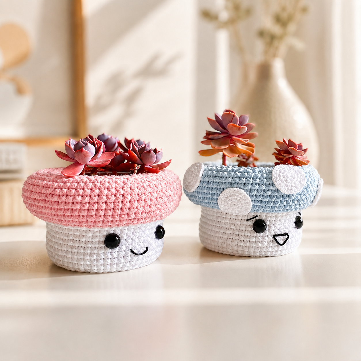 ChatGPT Image 19_41_49 15 thg 6, 2026 Cute Mushroom Crochet Pattern PDF, Amigurumi Plush Toy Pattern, Kawaii Crochet Doll, Handmade Crochet Gift - Image 1