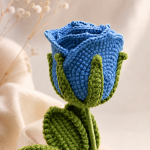 Crochet Flower Bouquet PDF Pattern, Blue Rose & Calla Lily Crochet Pattern, Amigurumi Flowers, Digital Download - Image 3