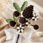 Crochet Cotton Flower Bouquet Pattern PDF, Rustic Floral Arrangement, Farmhouse Home Decor, Digital Download - Image 6