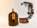 Halloween Lantern Laser Cut File SVG | Spooky Hanging Lantern DIY | Glowforge, xTool, LightBurn, CNC Wood Craft Decor - Image 5