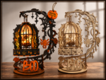 Halloween Lantern Laser Cut File SVG | Spooky Hanging Lantern DIY | Glowforge, xTool, LightBurn, CNC Wood Craft Decor - Image 6