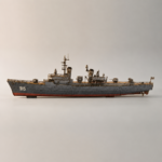 Warship Model Laser Cut Files SVg DxF DwG Ai | Wooden Battleship Blueprint | CNC Laser Cut Ship Model | DIY Naval Decor - Image 6