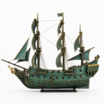 Sailing Ship Model SVG Bundle | Pirate Ship Laser Cut Files | Wooden Ship DIY Kit Plans | DxF SvG Ai DwG Files | Nautical Home Decor Gift - Image 4