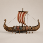 Viking Longship Laser Cut Model SvG DxF Ai DWg | Wooden Boat 3D Puzzle | Laser Cut Digital Download - Image 2