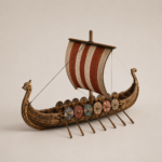 Viking Longship Laser Cut Model SvG DxF Ai DWg | Wooden Boat 3D Puzzle | Laser Cut Digital Download - Image 3