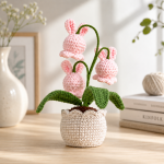 Bunny Bellflower Pot Crochet Pattern PDF, Amigurumi Bunny Flower Pot, Easter Bunny Crochet Pattern, Handmade Plant Decor - Image 2