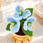 PDF Crochet Pattern Bougainvillea Cat Leg Pot, Crochet Flower Plant Amigurumi, Cute Cat Planter Home Decor DIY - Image 3