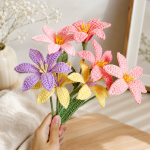 Crochet Flower Basket Pattern PDF, Amigurumi Flower Bouquet, Crochet Floral Arrangement, Spring Home Decor Tutorial - Image 3