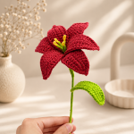 Lily Crochet Pattern PDF, Potted Flower Crochet Pattern, Crochet Flower Bouquet, Amigurumi Plant Home Decor, Digital Download - Image 4