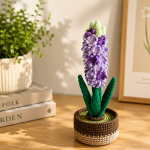 Crochet Hyacinth Pattern PDF, Amigurumi Potted Flower Tutorial, Crochet Plant Pattern, Handmade Home Decor Digital Download