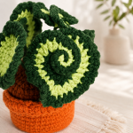 Red Bellflowers Coaster Pot Crochet PDF Pattern, Flower Pot and Cup Coaster Pattern, Floral Crochet Home Decor DIY - Image 4