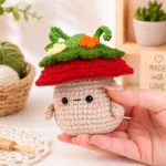Forest Mushroom Crochet Pattern PDF, Woodland Amigurumi Mushroom, Cute Cottagecore Plush, Instant Download - Image 4
