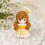 Crochet Princess Doll Pattern PDF | Amigurumi Princess Doll Crochet Pattern, Cute Baby Girl Toy, Handmade Gift, Digital Download - Image 6