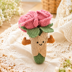 Rose Bouquet Amigurumi Crochet Pattern PDF, Crochet Flower Doll Pattern, Valentine Rose Plush Tutorial, Digital Download - Image 2