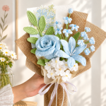 Crochet Flower Bouquet PDF Pattern, Rose Lily Crochet Pattern, Amigurumi Flower Bouquet, DIY Mother’s Day Gift - Image 2
