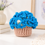 Carnation Coaster Pot Crochet Pattern, Flower Cup Coaster PDF, Crochet Flower Pot Pattern, Instant Digital Download - Image 5