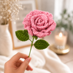 Crochet Rose Pattern PDF, Realistic Crochet Flower Tutorial, Amigurumi Rose Pattern, Handmade Flower Bouquet, Gift Decor - Image 6