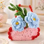 Crochet Heart Bag Pattern PDF, Camellia Flower Bag Pattern, Crochet Purse Pattern, Valentine Heart Bag - Image 5